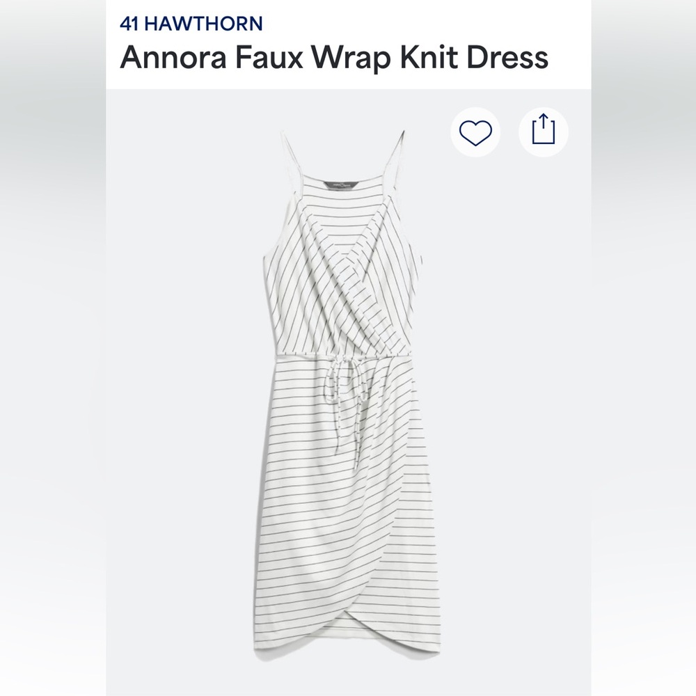 41 Hawthorn Black and White Striped Midi Dress